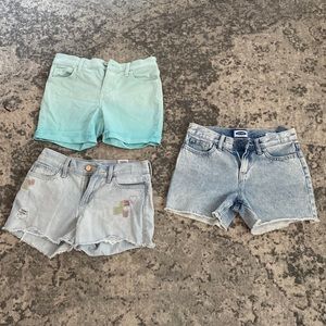 3 Size 12 Girls Old Navy Jean Shorts